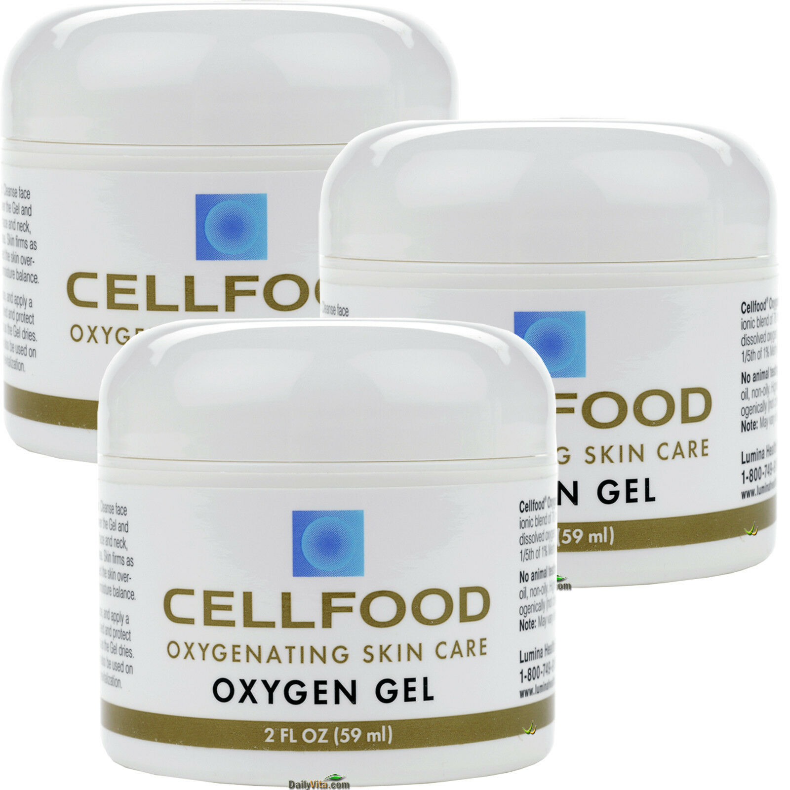 3 x Cellfood Oxygen Gel 2 oz