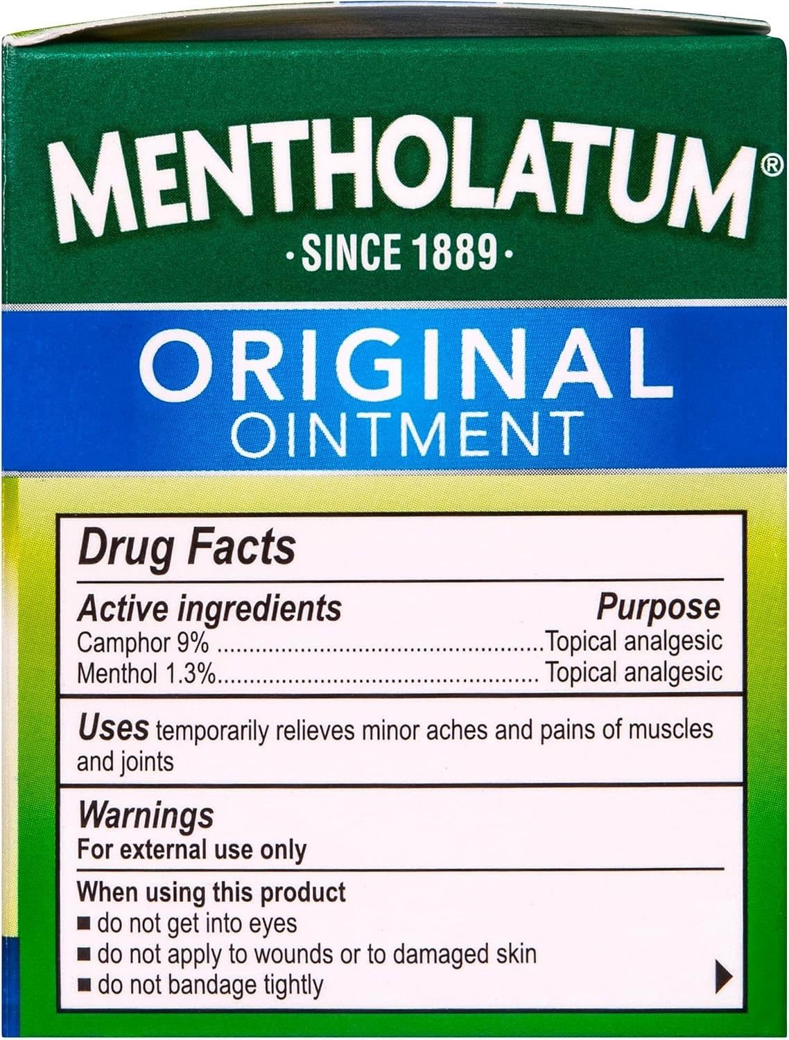 Vapor Chest Rub – Natural Analgesic Ointment for Colds & Aches, 3oz