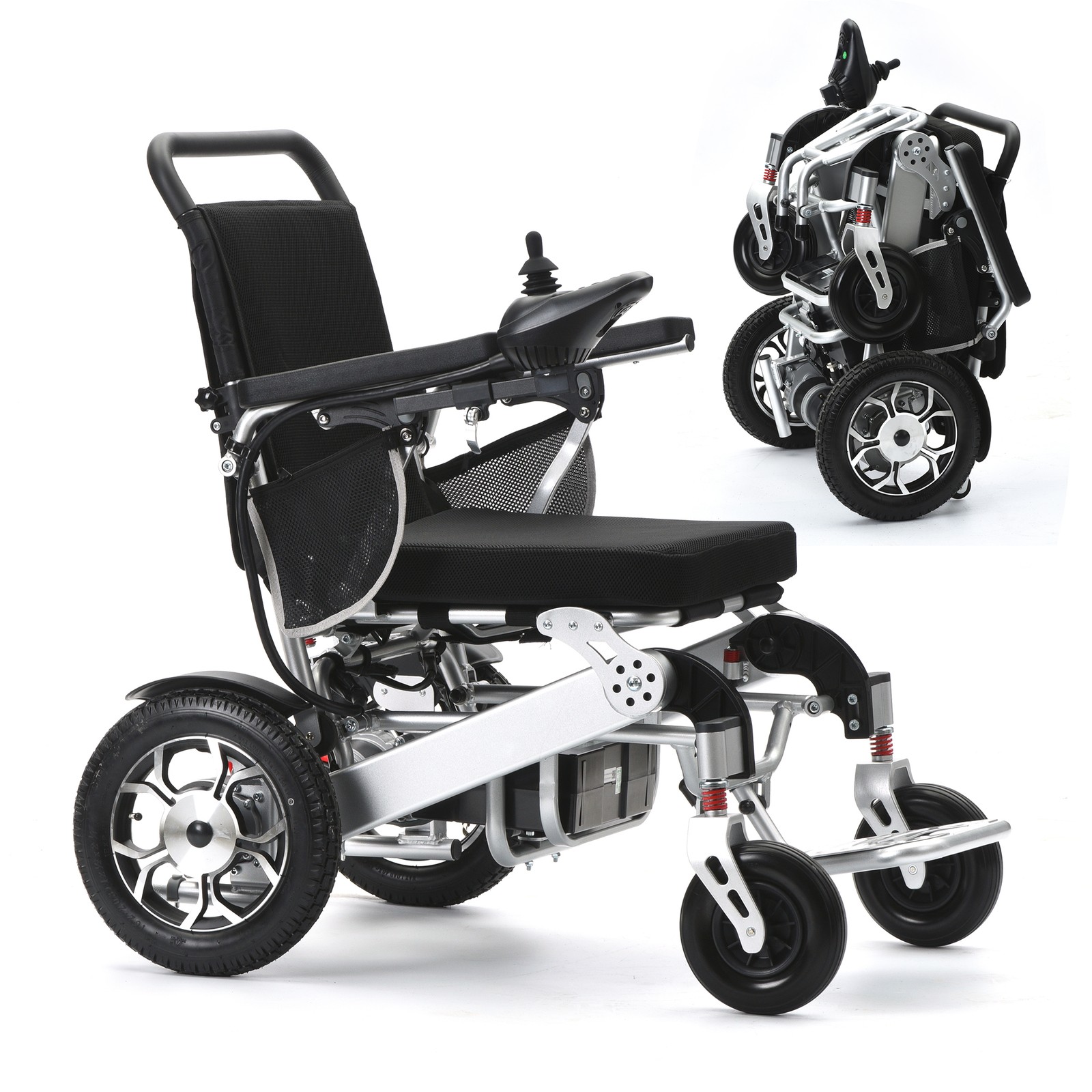 Used Portable 500W All Terrain Electric Wheelchair Foldable Electric Wheelchair