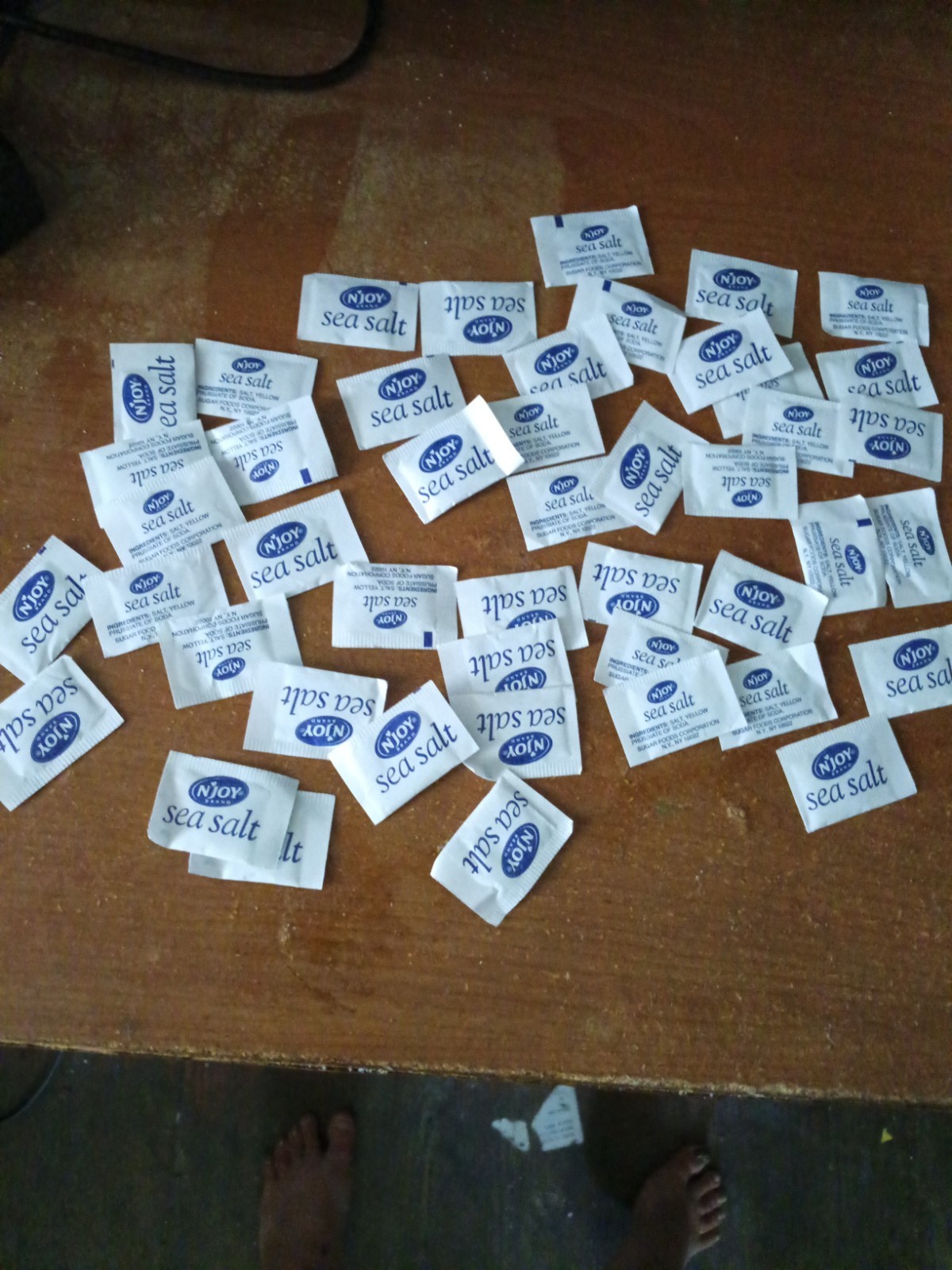 N’Joy Portion 50 Lil Packets Iodized Sea Salt Restaurant
