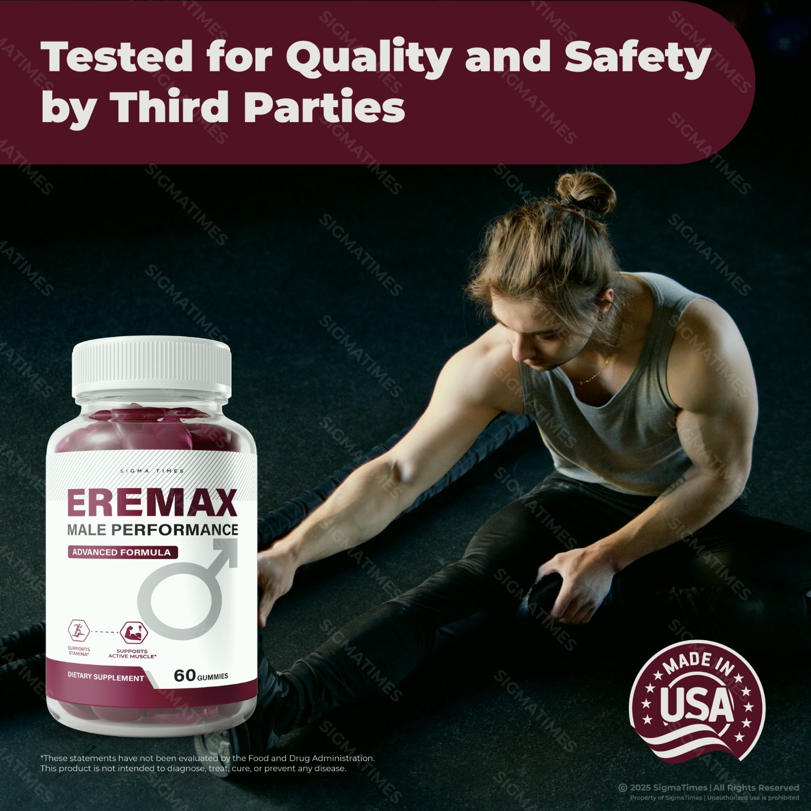 Eremax Gummies – Men’s Vitality & Performance Support Supplement -2 Pack