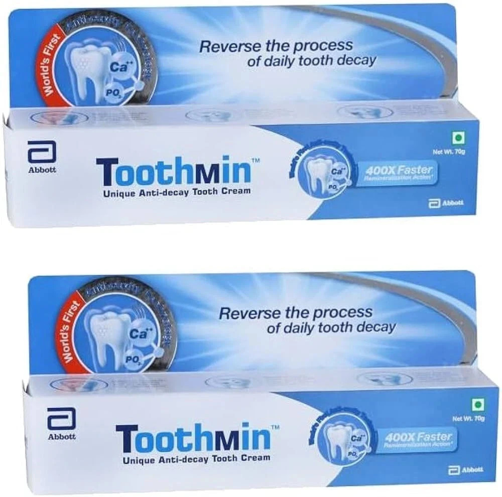 5 X Abbott Toothmin Toothpaste Anti-Decay Tooth Cream 70gm Anti Cavity