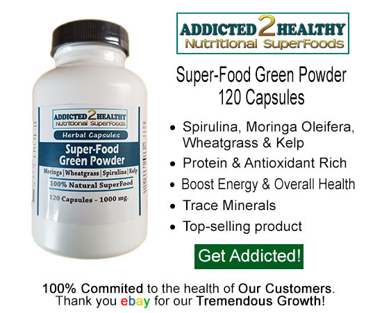 120 Green Super-Food Blend Capsules – Boost Immunity, Increase Energy + Vitality
