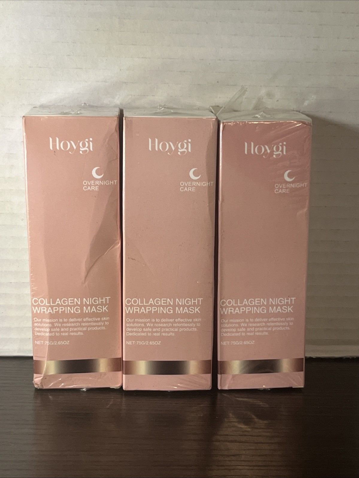 Lot of 3 Hoygi Overnight Care Collagen Night Wrapping Mask 75 g /2.65 oz