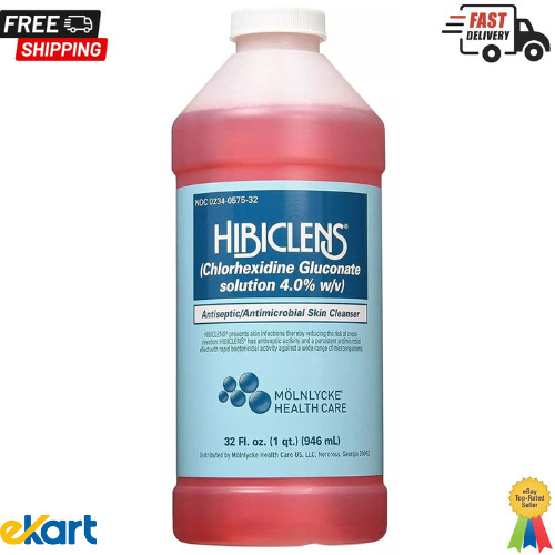 Hibiclens Antimicrobial and Antiseptic Skin Cleanser Unscented Liquid Soap 32 oz