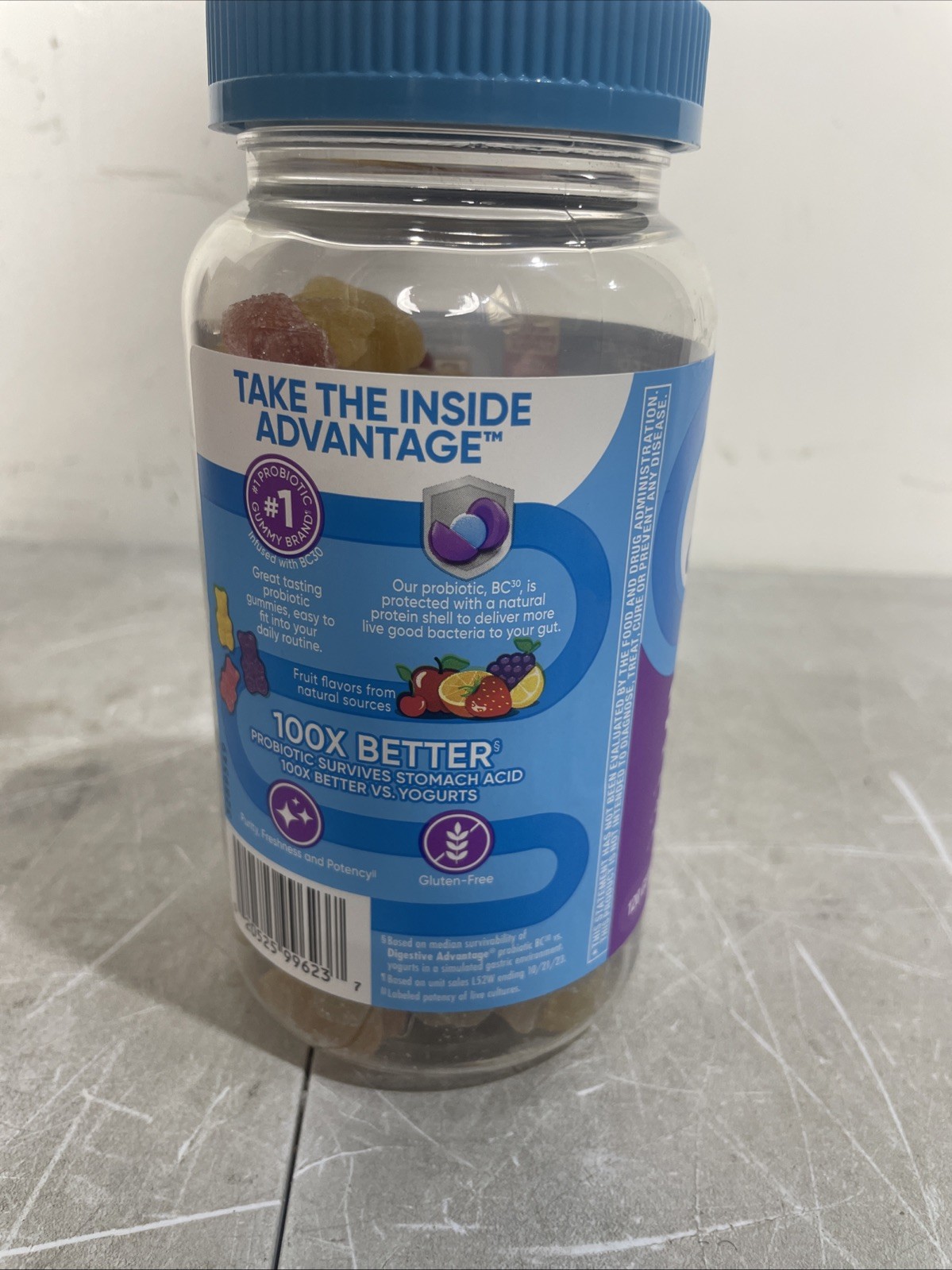 DigestiveAdvantage Probiotic Gummies 120 Count Daily Digestive Health New Sealed