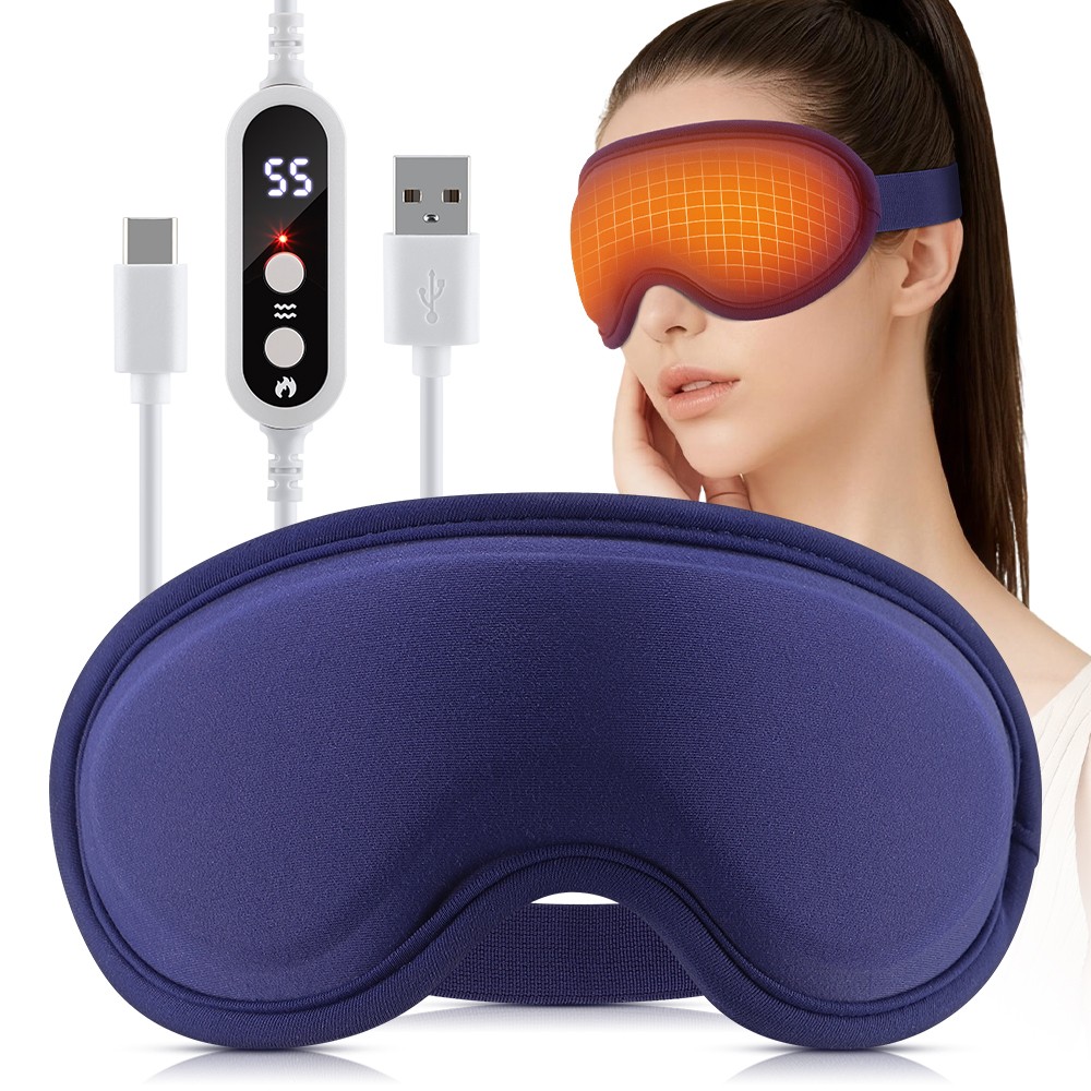 Electric Heated Eye Mask – Warm Compress for Dry Eyes, Blepharitis & Stye Relief