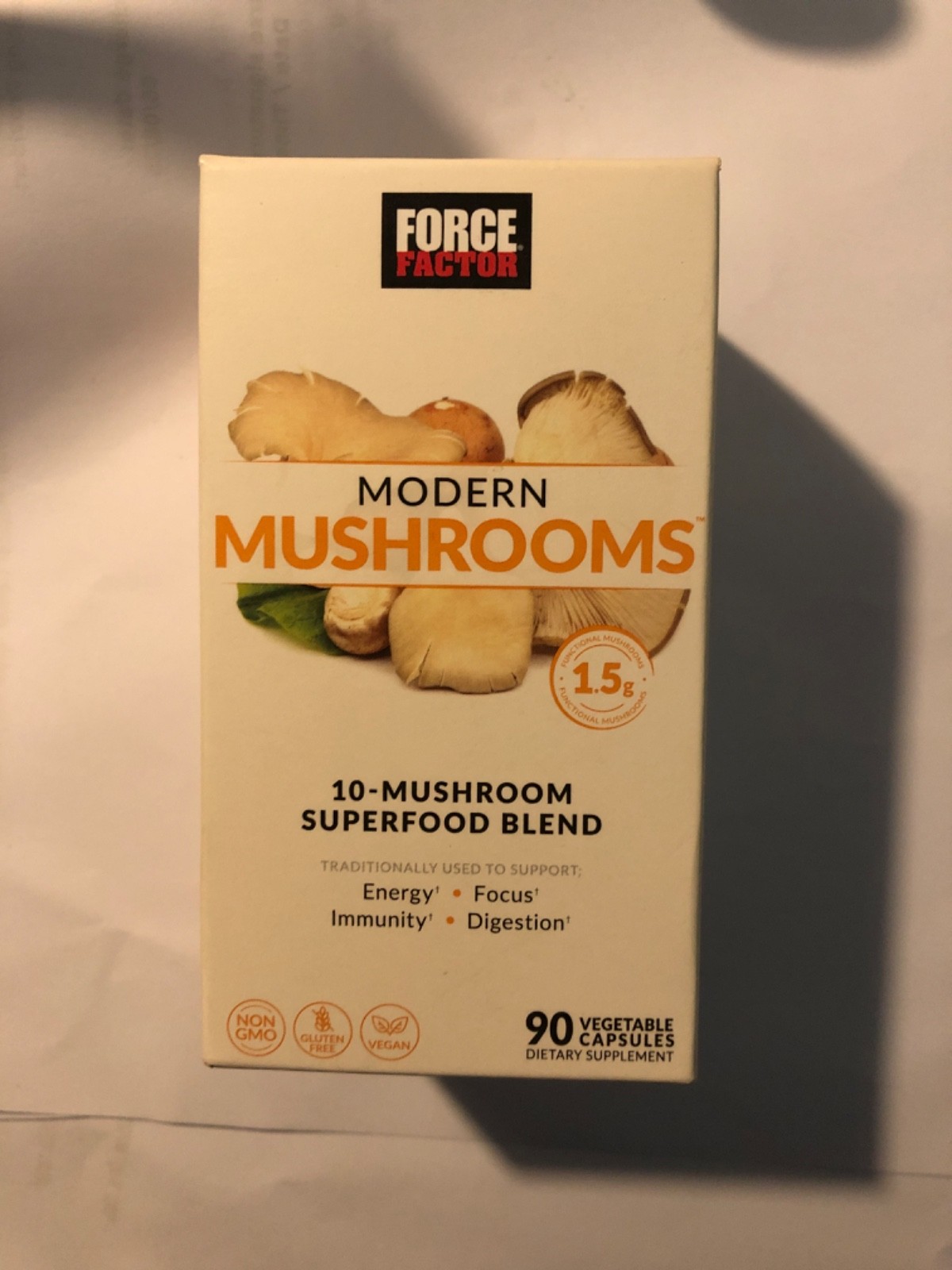 Force Factor Modern Mushrooms 10-Mushroom Superfood Blend 90 Caps Exp: 11/27+