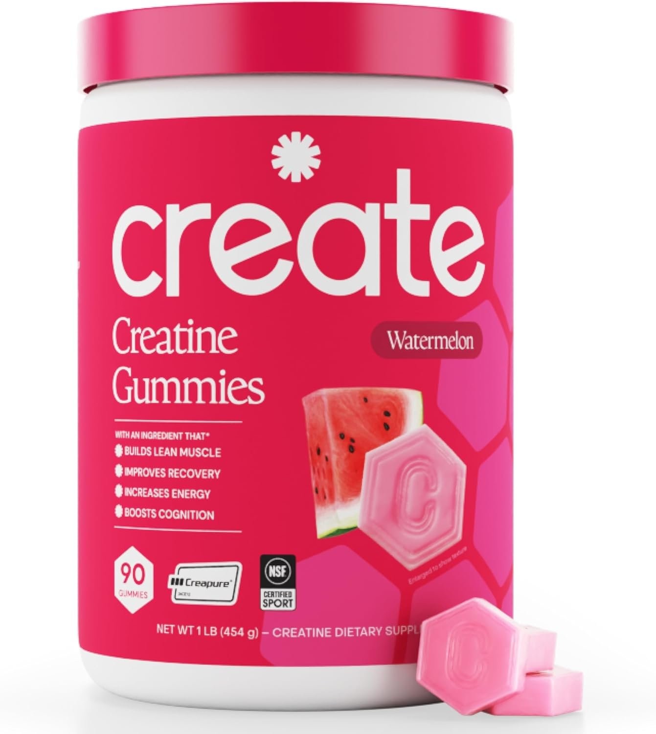 Create Creatine Monohydrate Gummies for Men & Women, Boost Focus, Strength