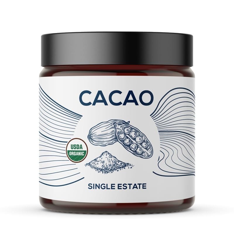Ethically Sourced Organic Cacao Powder, 2.6 oz Resealable Bag for Cooking Needs