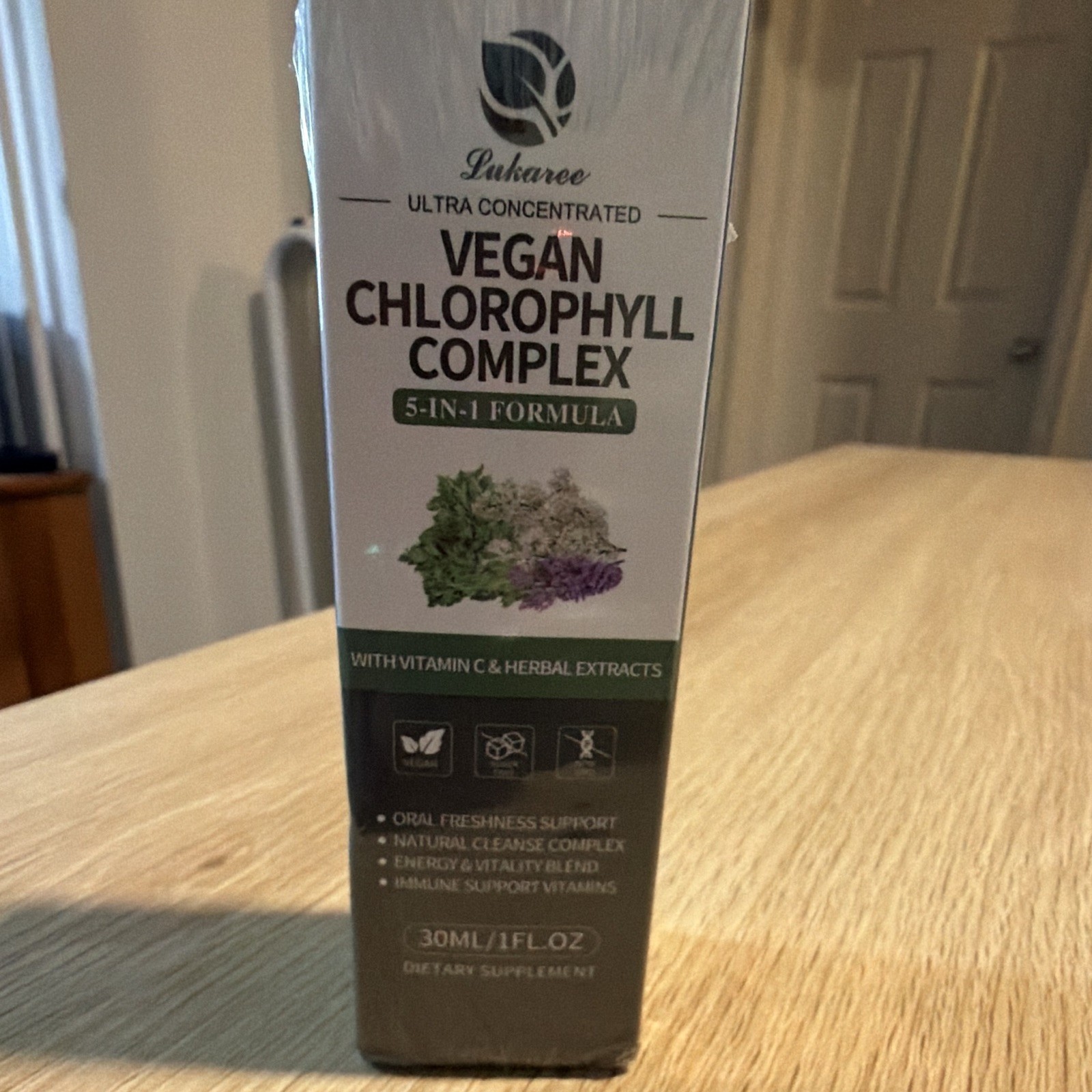Lukaree Vegan Chlorophyll Complex Drops 1 fl oz Unflavored Exp 03/2028