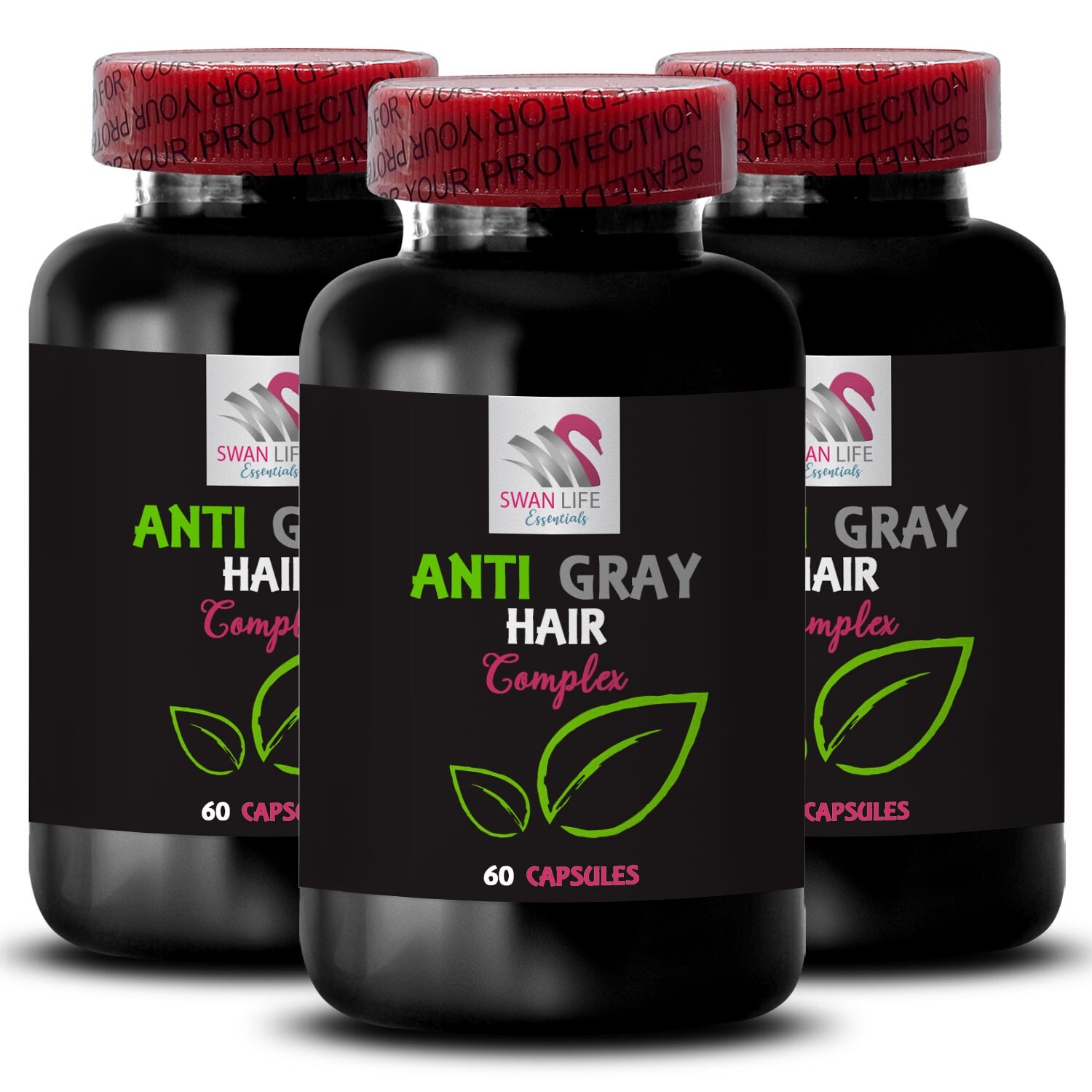Protective Care – ANTI GRAY HAIR COMPLEX – Horsetail Aerial Vitality 3 Bottles 1