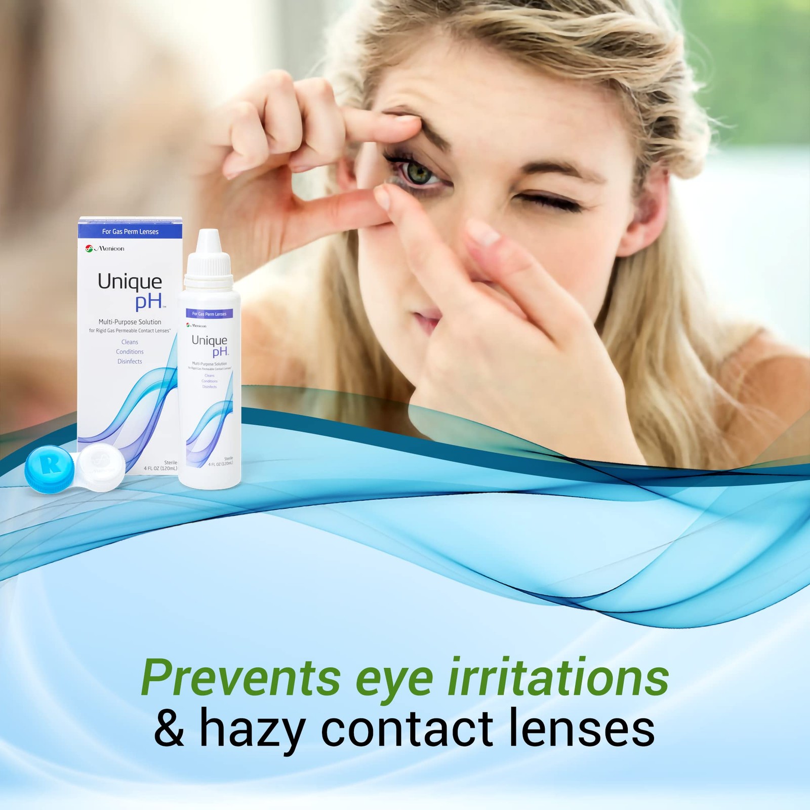 Menicon Unique pH Multi-Purpose Contact Lens Solution 4 Fl Oz (Pack of 1)