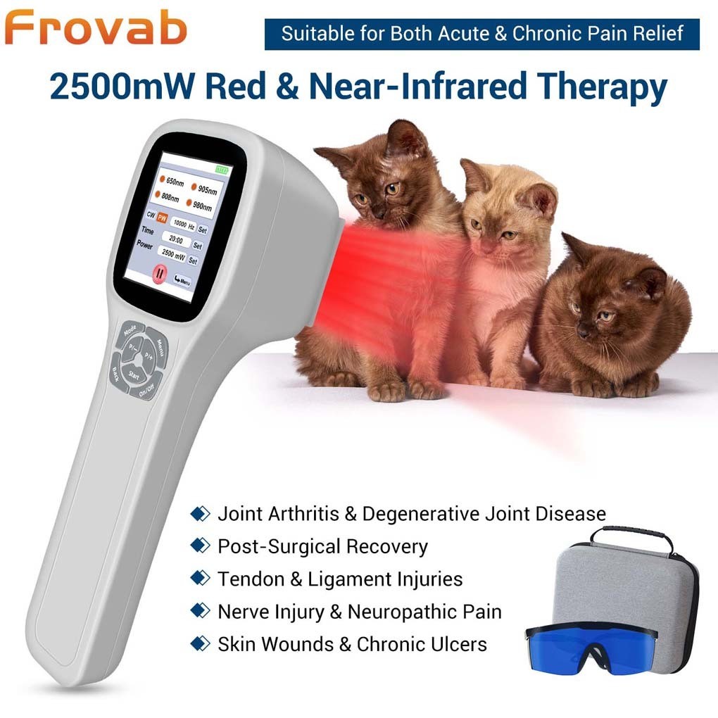 2500mW 25 Diodes 650nm 808nm 905nm 980nm Cold Laser Therapy for Pain Relief