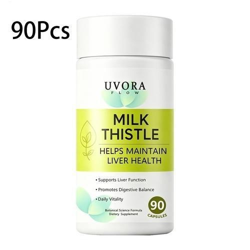 Uvora 2x Milk Thistle Detox, Premium Herbal Supplement With Milk Thistle Extrac