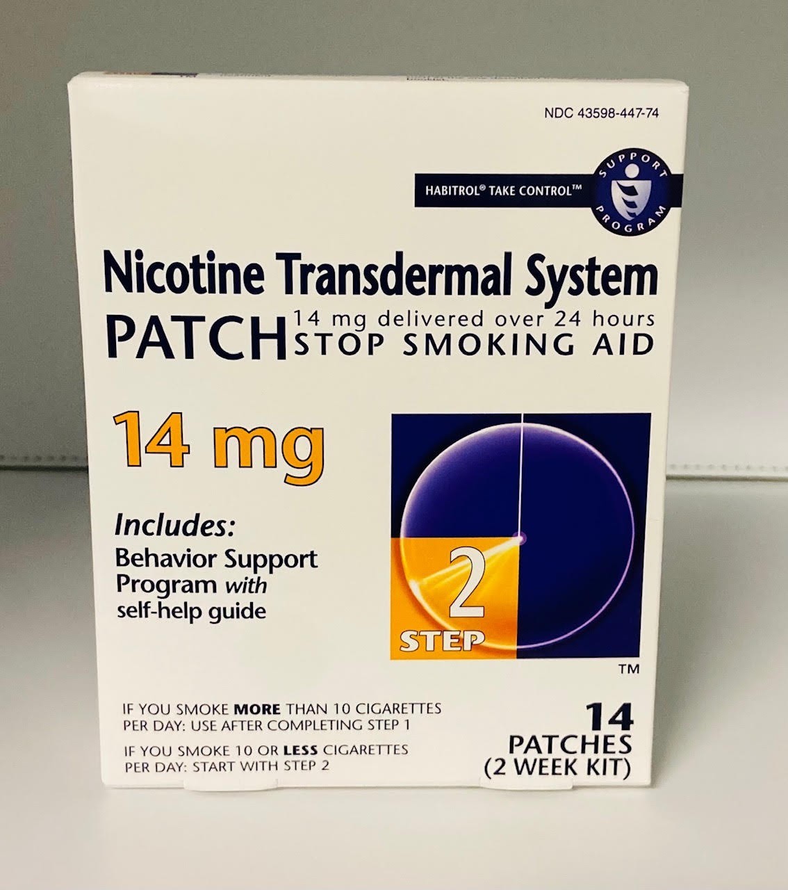 Habitrol Nicotine Transdermal System Patch 14 MG Step 2 , 14 Patches Exp 2028/01