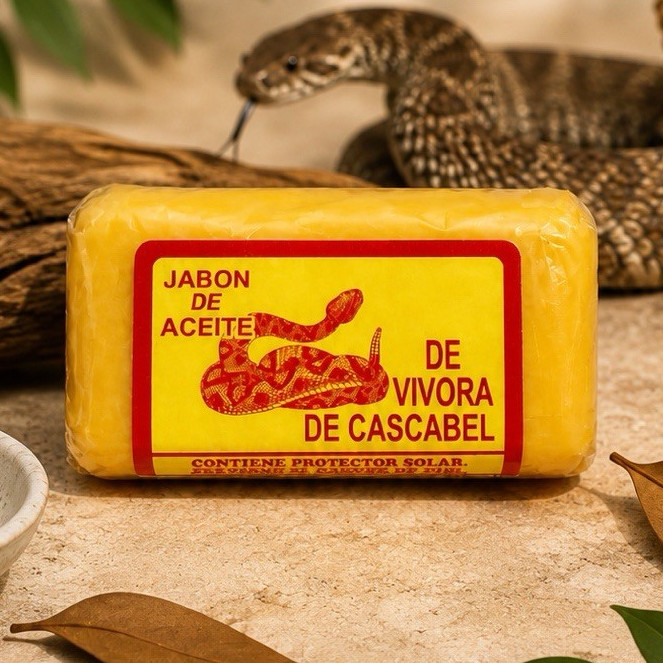 Jabón de Aceite de Víbora de Cascabel Body Soap 4 oz | Made in Mexico