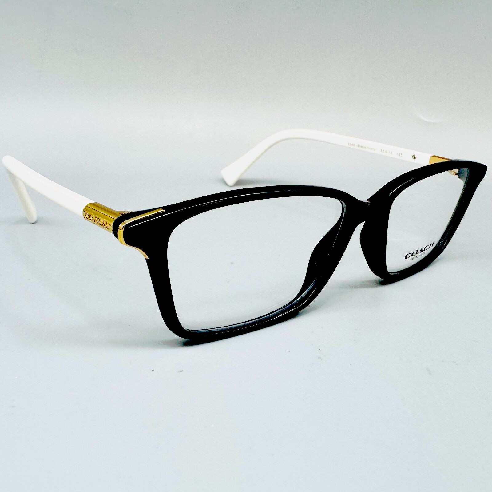 COACH HC 6077 / 5340 Eyeglasses 53-15-135mm – BLACK/IVORY 100% Original NO CASE!