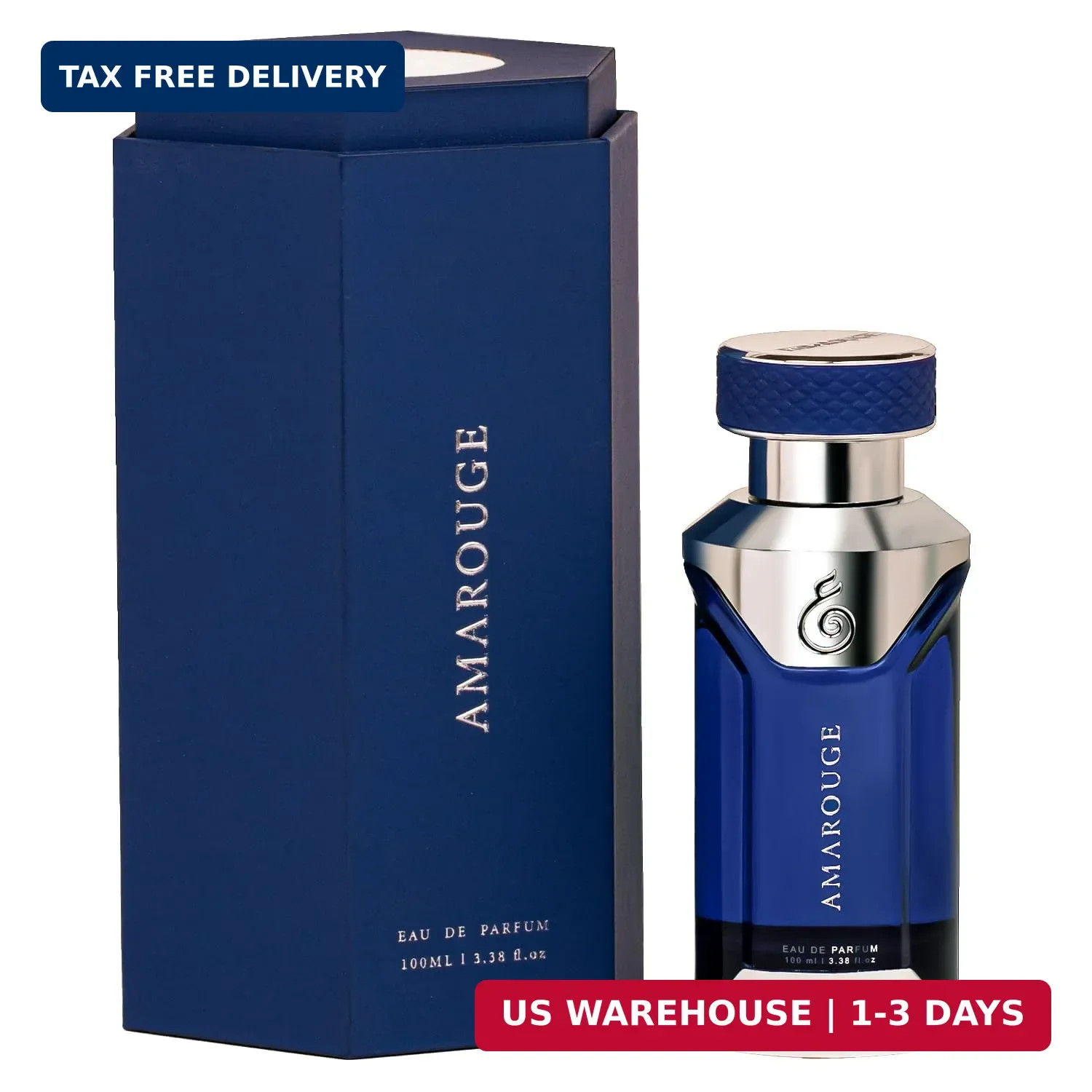 EMBAROUGE Amarouge | Eau de Parfum | Fresh • Woody • Spicy | Fragrance for Men |