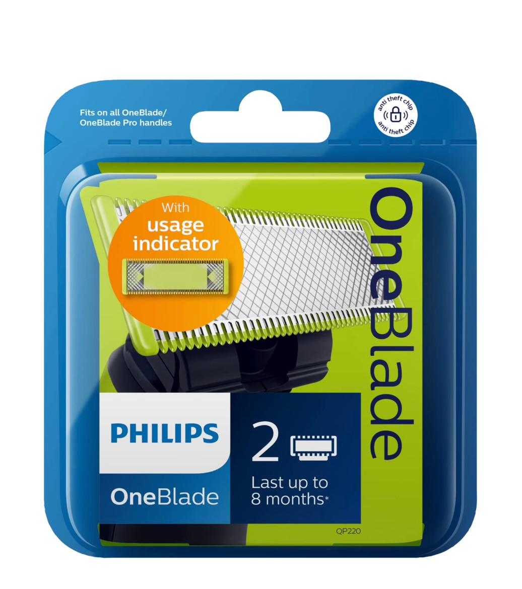 Philips Norelco One Blade Shaving Replacement Blades 2 Pack QP220/80 SHIPS FREE