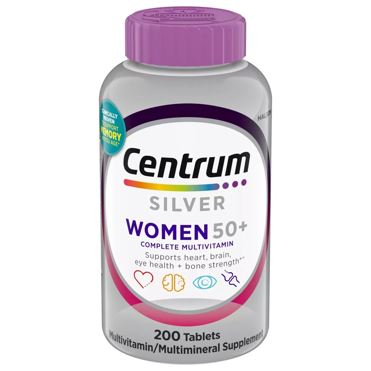 200 Centrum Silver Women 50+ Multivitamin/Multimineral Supplement (Exp: 1/2026)