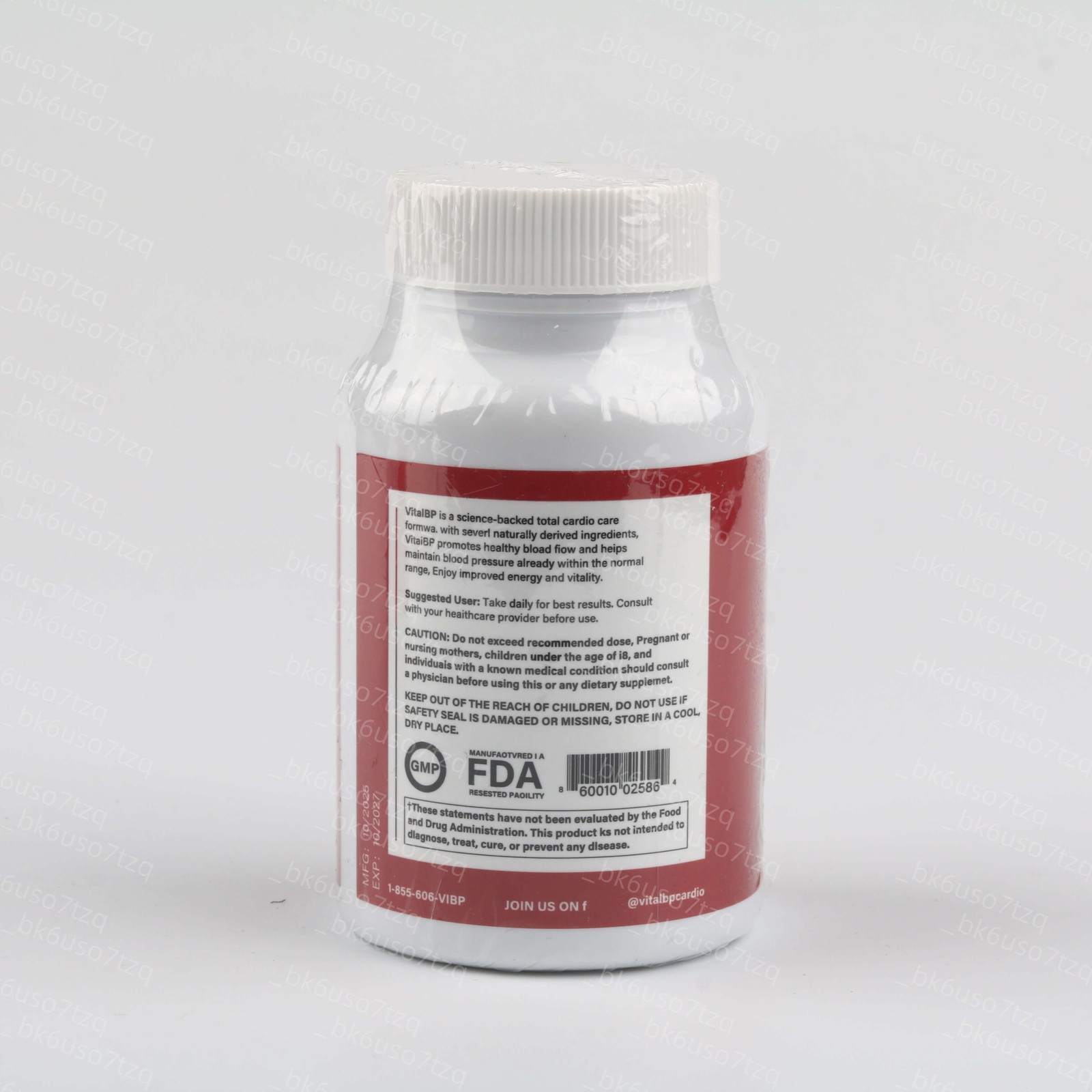 1-3 Pack Vital BP Enhanced Blood Support Vitamin Formula VitalBP 60 Capsule