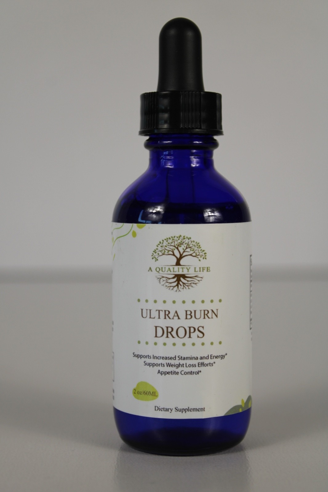 A Quality Life Ultra Burn Drops African Mango Weight Loss 2 oz 95% Full Exp 2029