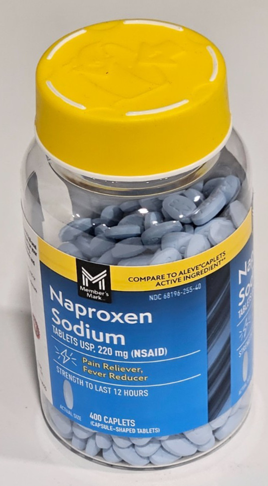 Member’s Mark 220 mg Naproxen Sodium 400 ct Pain & Fever Reducer NSAID Exp 11/27