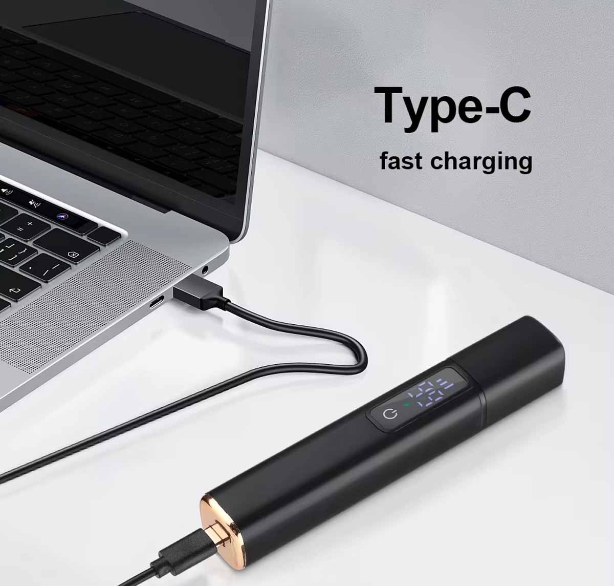 Ear and Nose Hair Trimmer with LED indicator USB Rechargeable Water Resistant