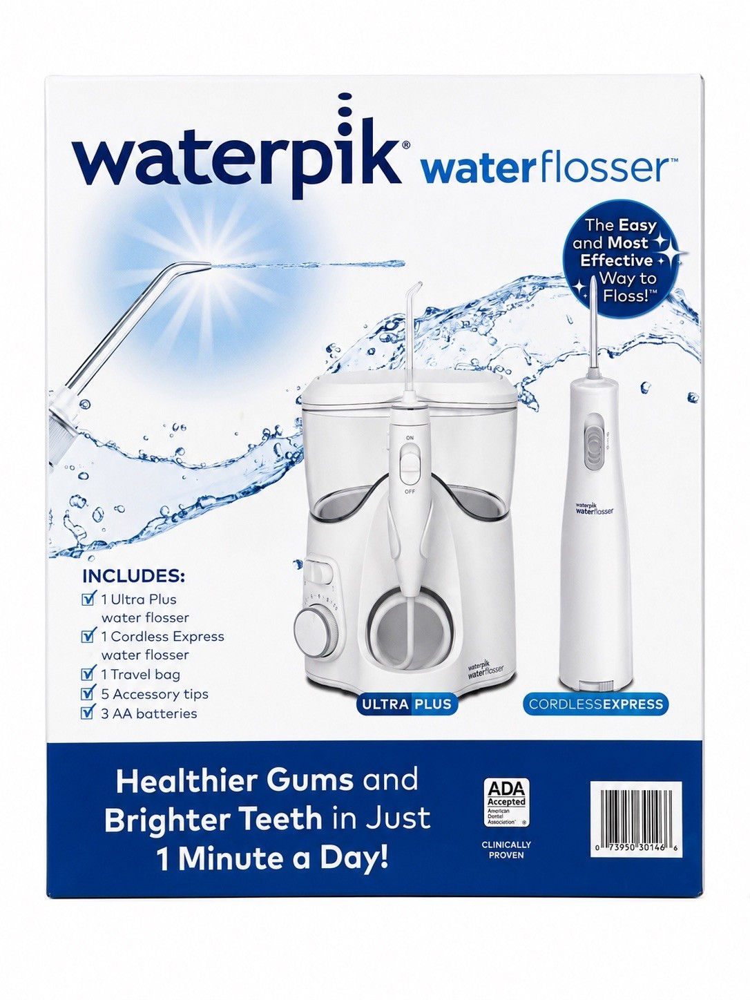 Waterpik WP-150-WF-02 Water Flosser – White