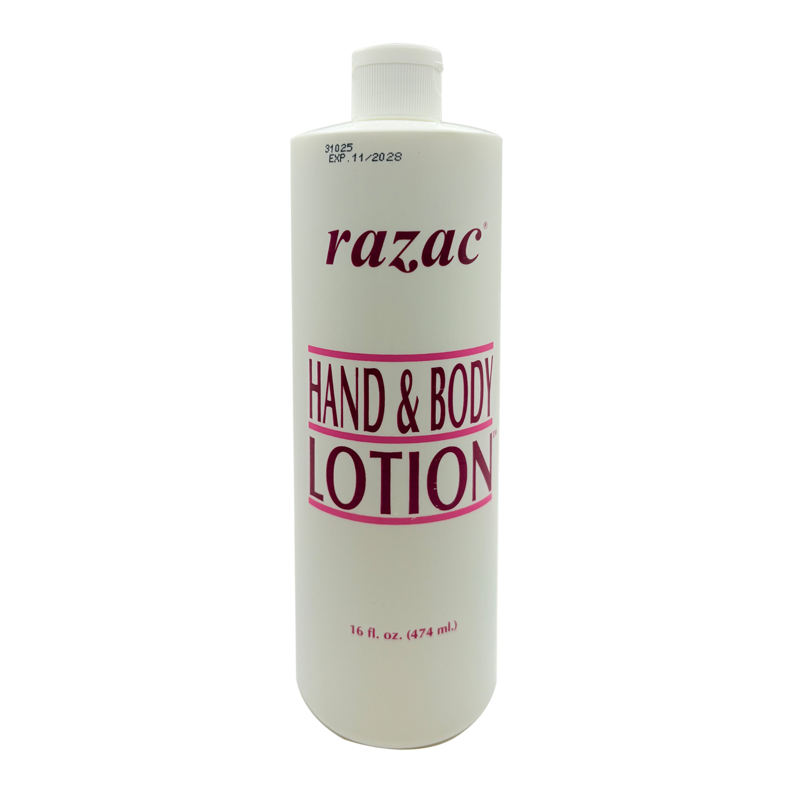 Razac Hand and Body Lotion, 16oz (1PACK) (EXP. 11/2028)