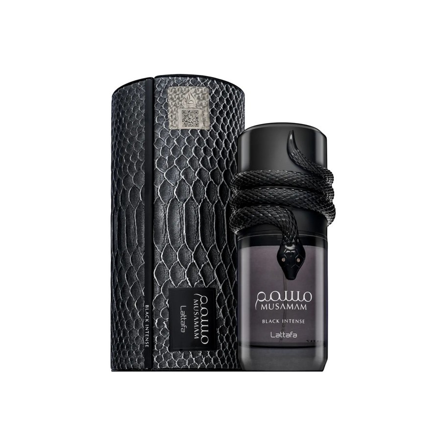 Lattafa Men’s Musamam Black Intense EDP Spray 3.4 oz Fragrances 6290362345527
