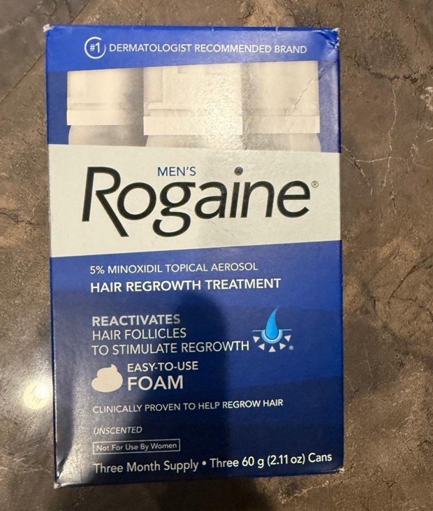 Men’s Rogaine: 3 Month Supply (Expires: 6/27)