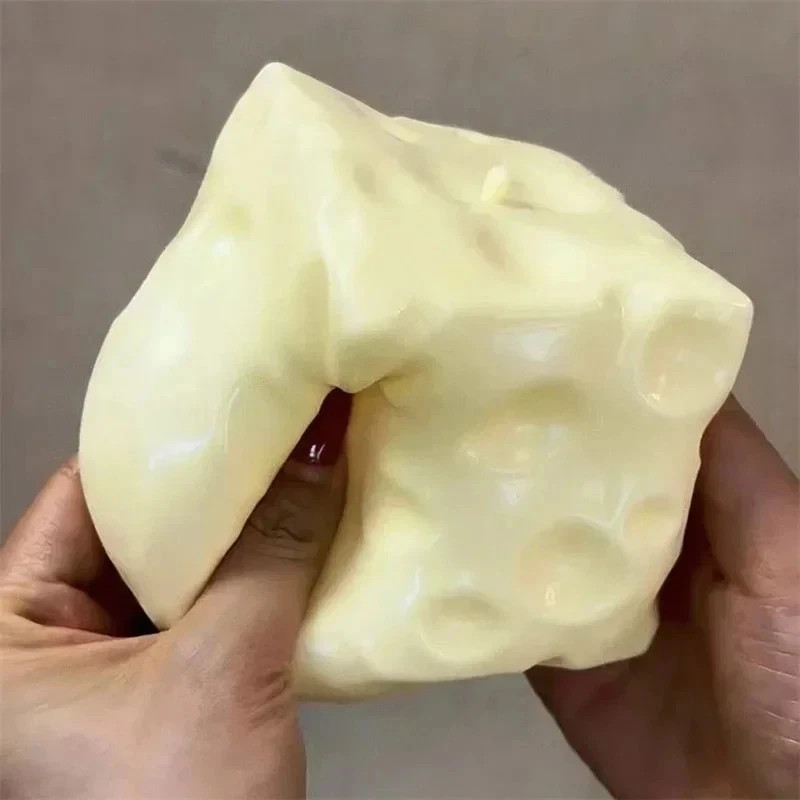 Cheese Squishy Toy Slow Rising Stress Ball Squeeze Fidget Sensory Gift Kids