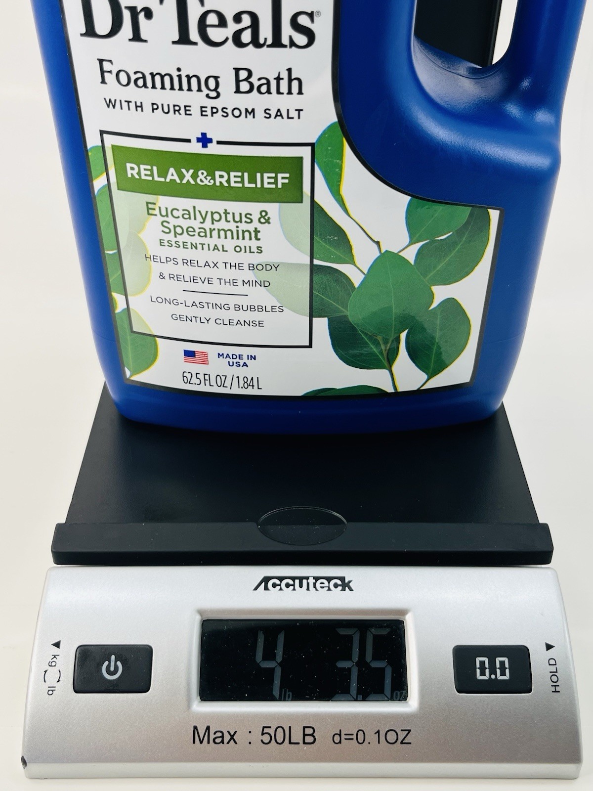 Dr Teal’s Foaming Bath Eucalyptus Spearmint 62.5oz Family Size Sealed FREE SHIP