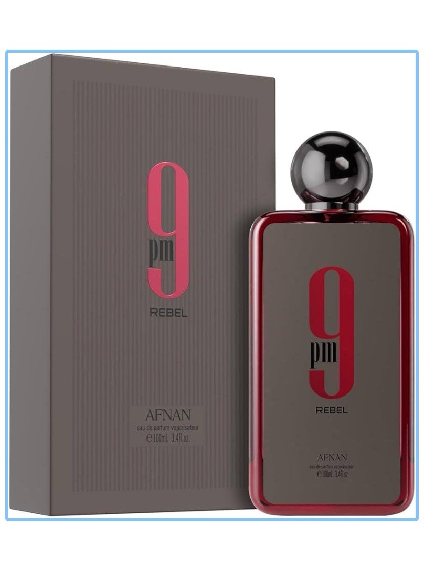 Afnan 9 PM Rebel EDP Spray 100ml Unisex All Day Long Lasting Scent