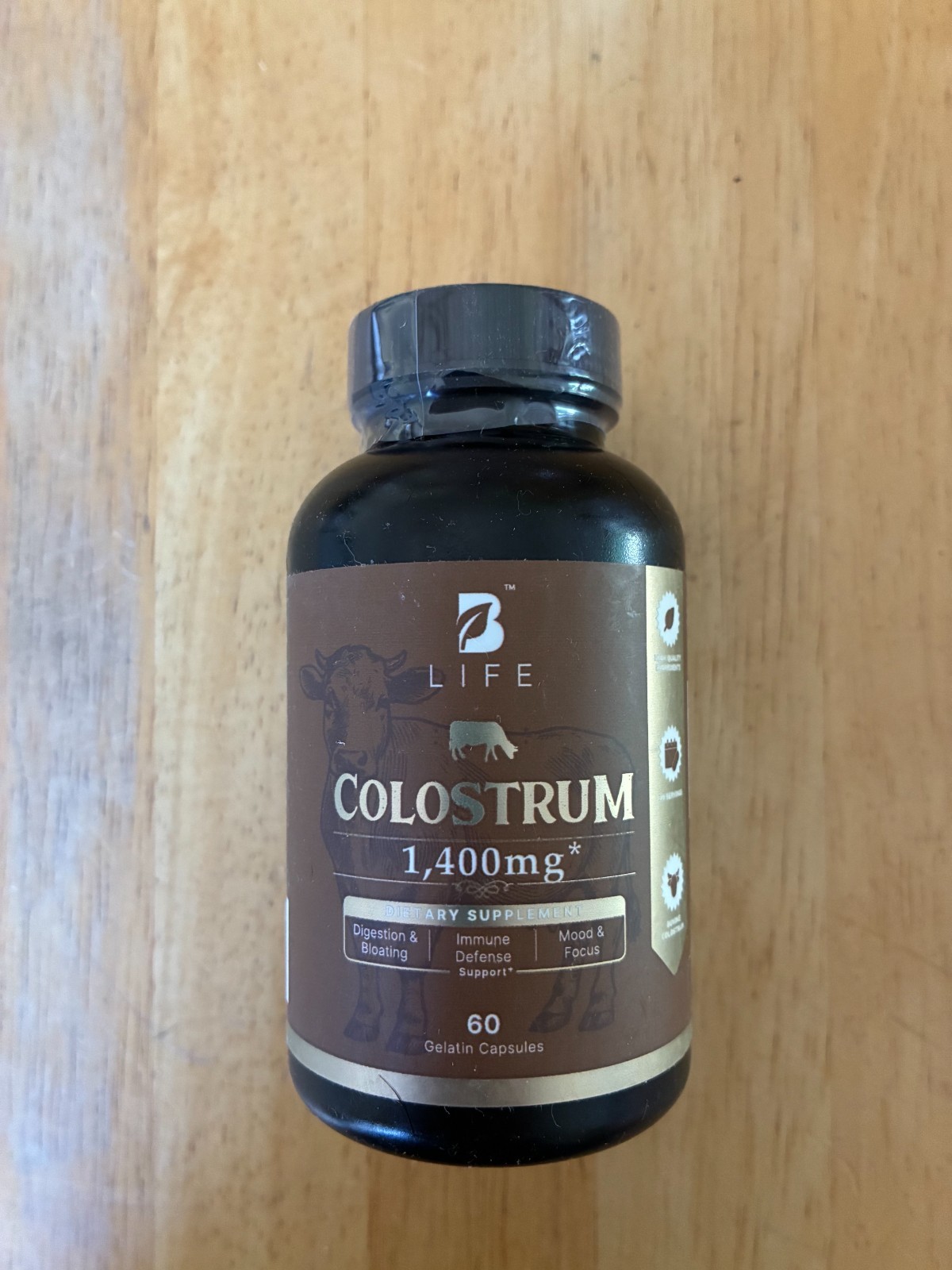 Blife Bovine Colostrum 60 Capsules 1400mg IgG Immune System Digestive Gut Health