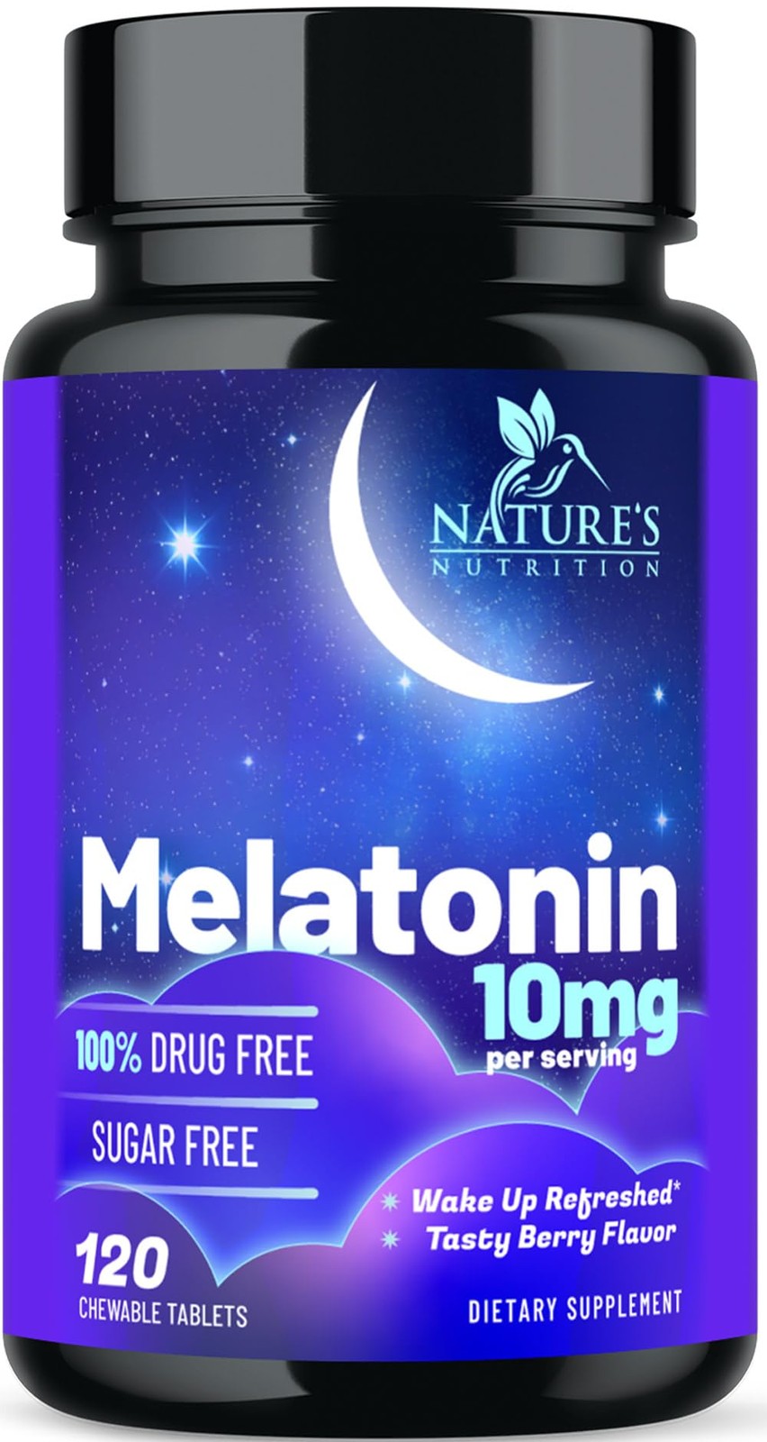 Melatonin Sleep Supplement 10mg – Maximum Strength 100% 120 Count (Pack of 1)