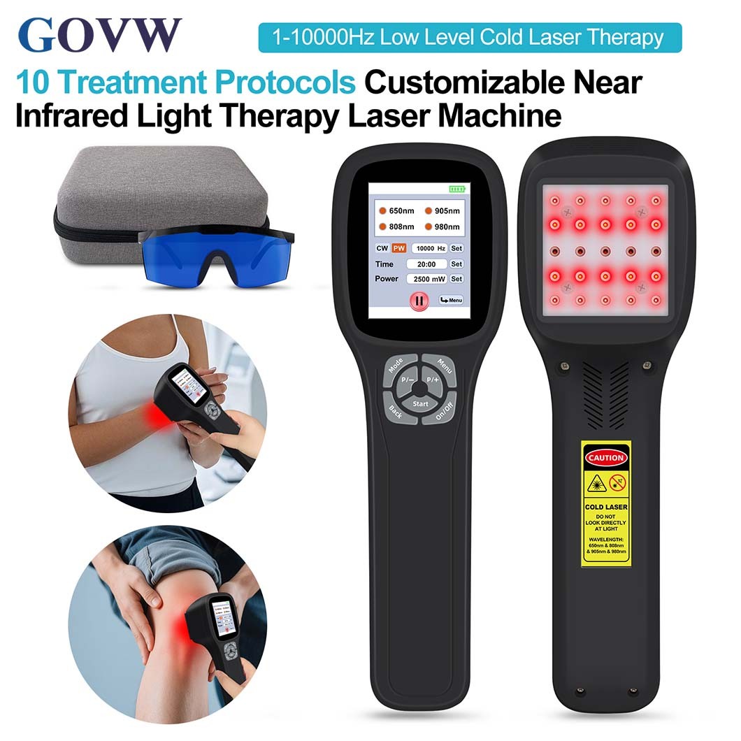 25 Diodes Near Infrared Laser Therapy 650 808 905 980nm 2500mW for Pain Relief