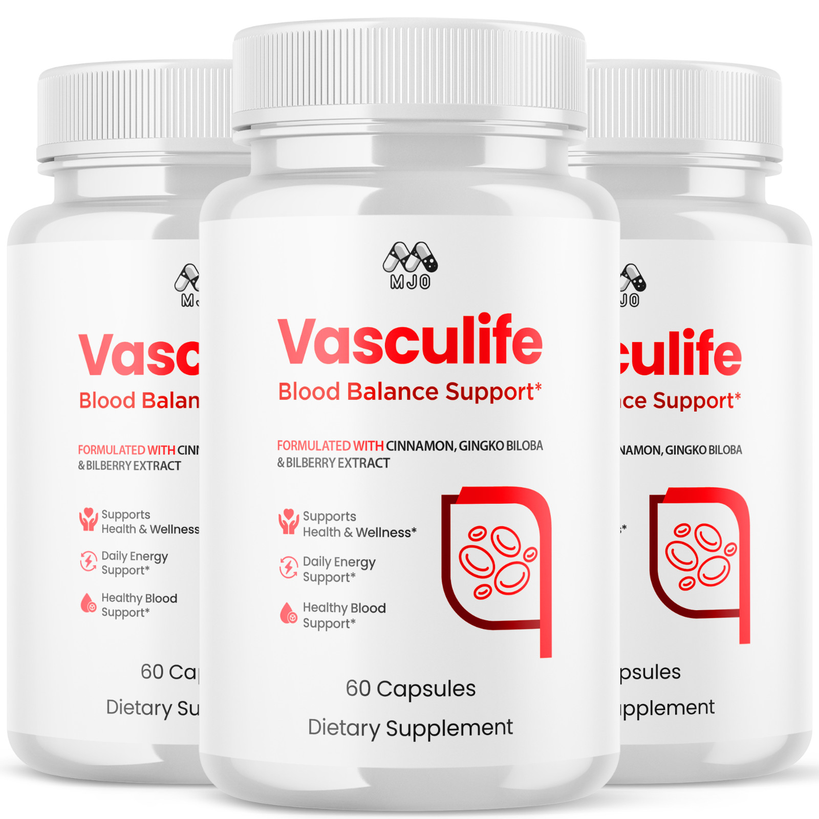 (3 Pack) Vasculife Advanced Support Blood Supplement Vascu Life Formula 180 Caps