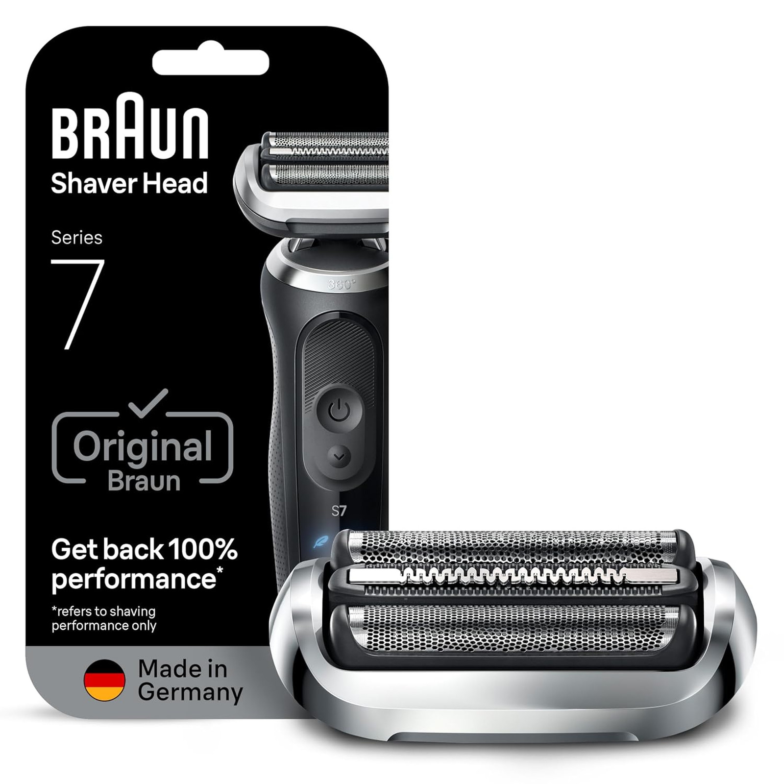 Electric Shaver Replacement Head for Series 7 Shavers 74S Silver Compatible
