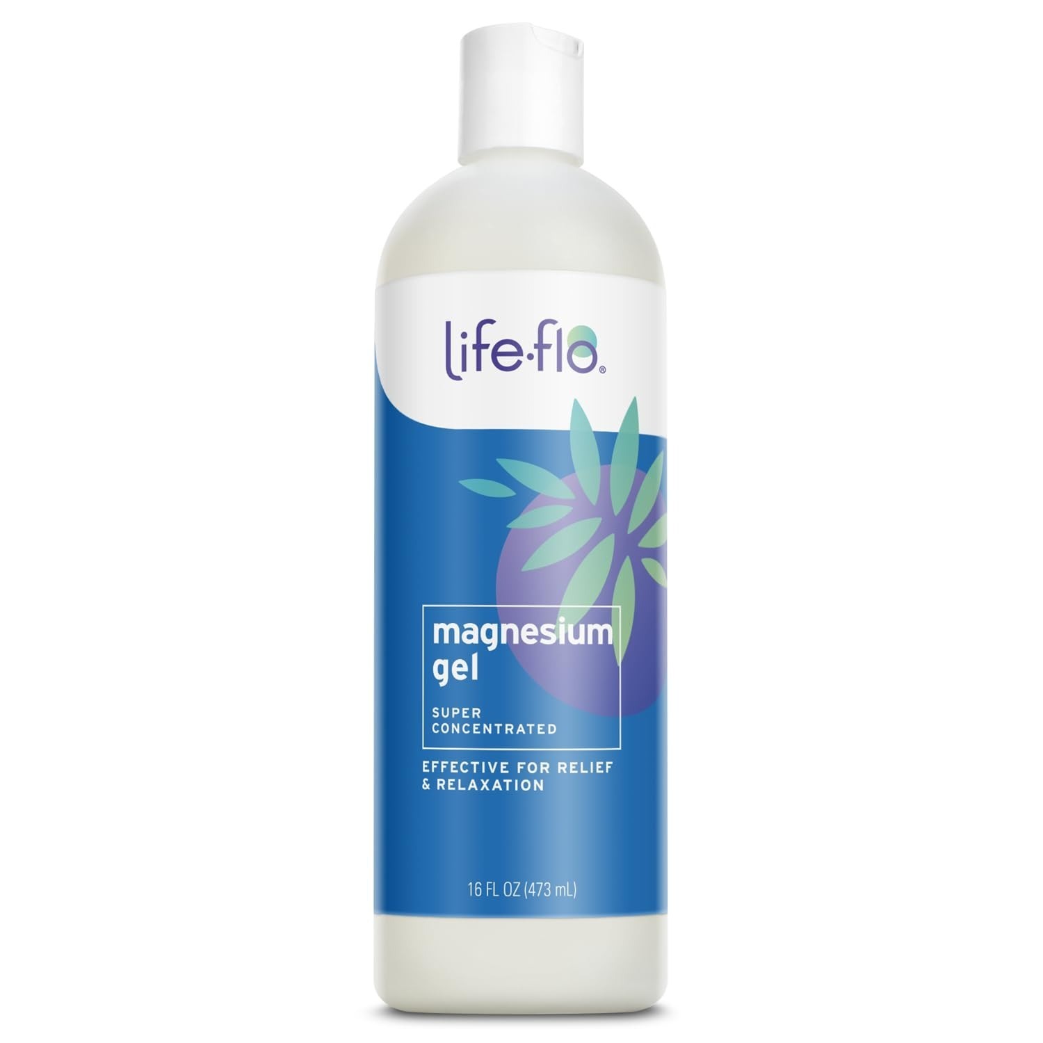 LIFE-FLO Topical Magnesium Gel 16 fl oz for Muscle Relief
