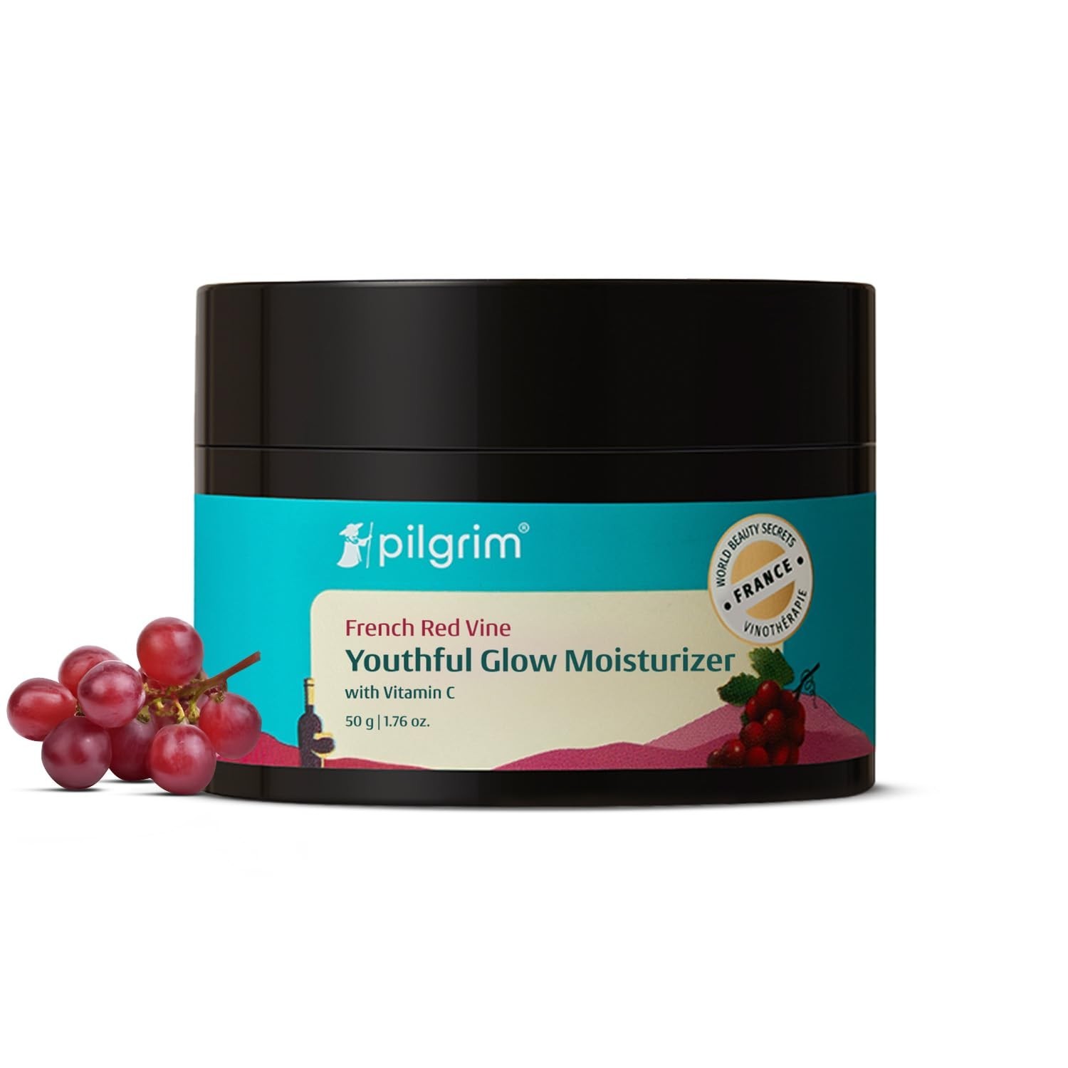 Pilgrim French Red Vine Glow Moisturizer SPF30 Vitamin C PA+++ 50g Daily