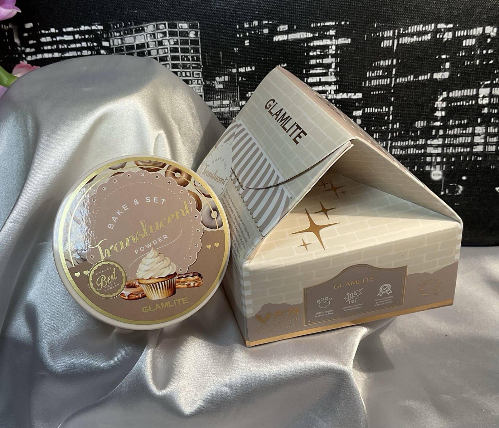 GLAMLITE Bake & Set Translucent Makeup Setting Powder?NEW In Box Full Size