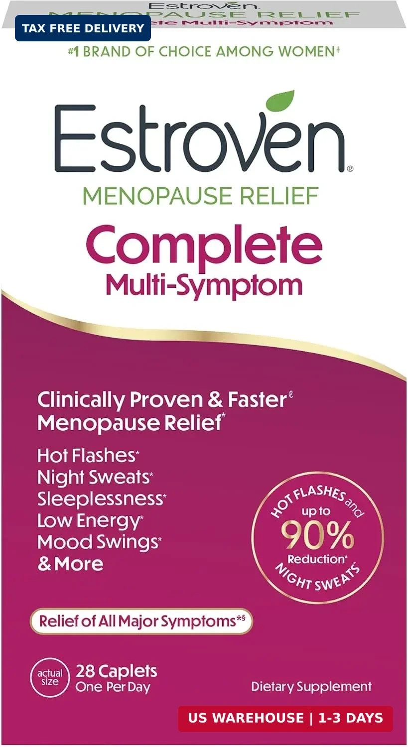 Estroven Complete Multi-Symptom Menopause Supplement for Women, 28 Ct., Clinical