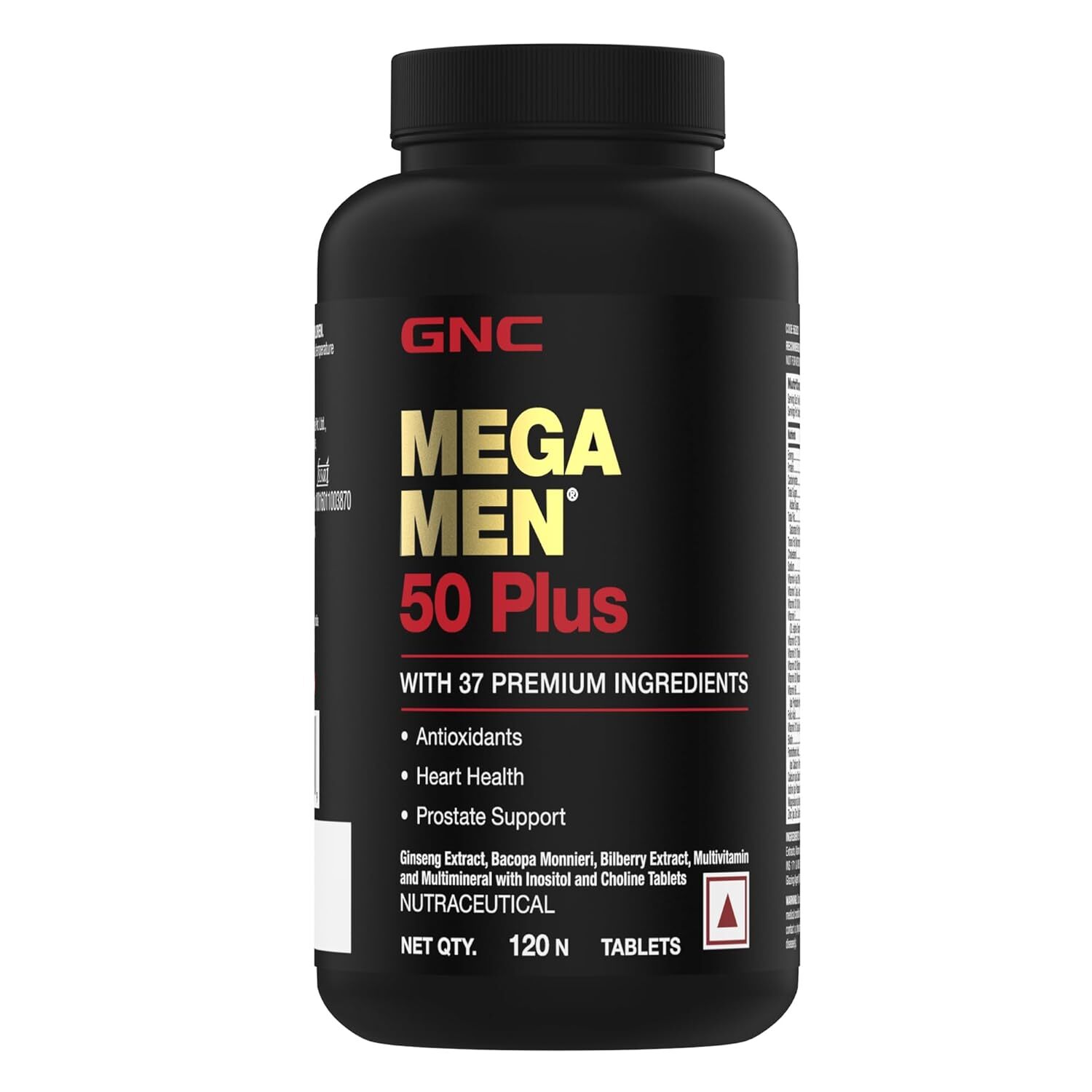 GNC Mega Men 50 Plus 120 Caplets Free Shipping Formulated In USA