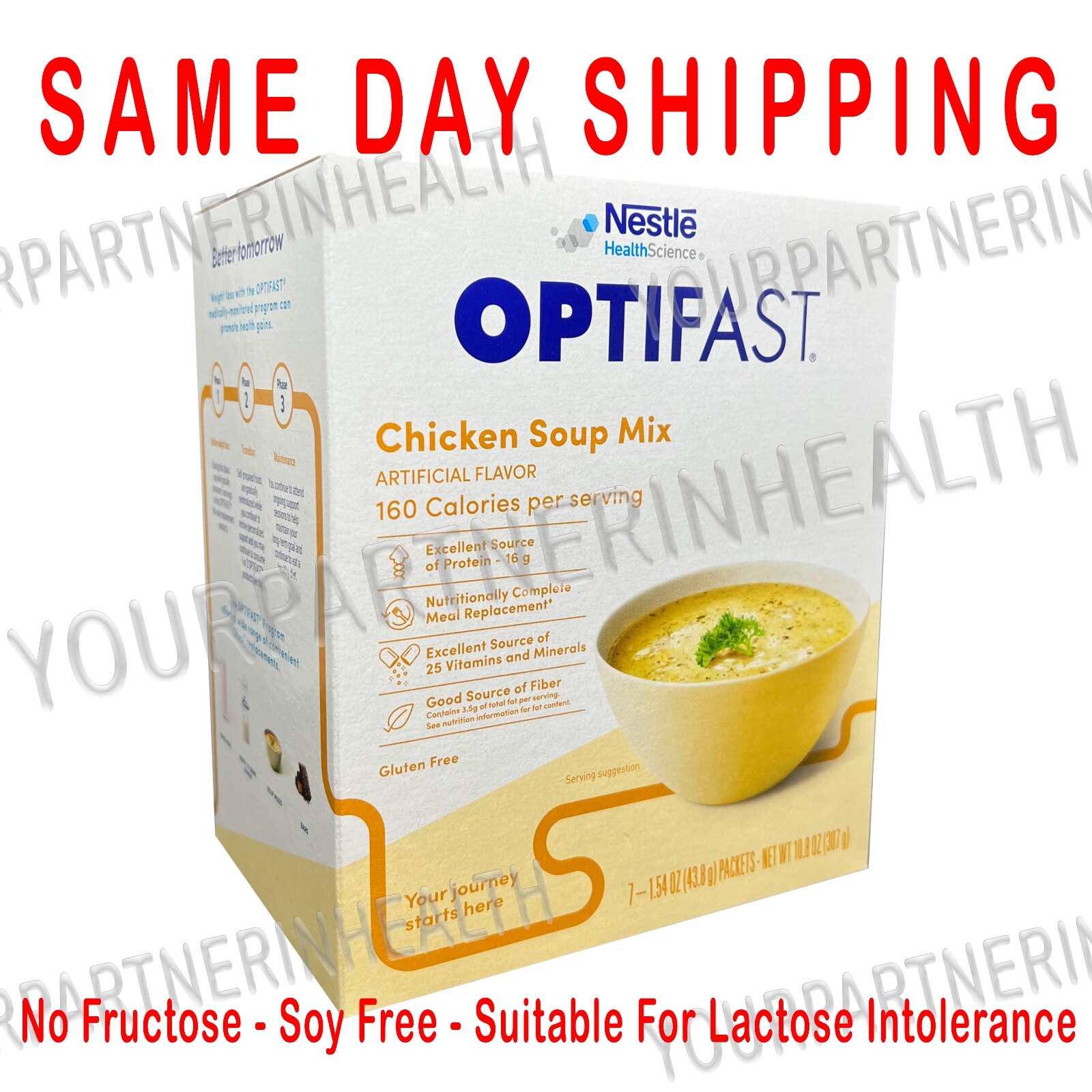 OPTIFAST CHICKEN SOUP | 1 BOX | 7 SERVINGS | FRESH