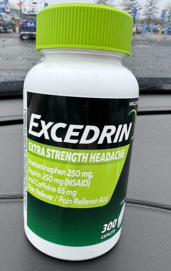 Excedrin Extra Strength Caplets 300 ct Pain Reliever Jumbo Size Box