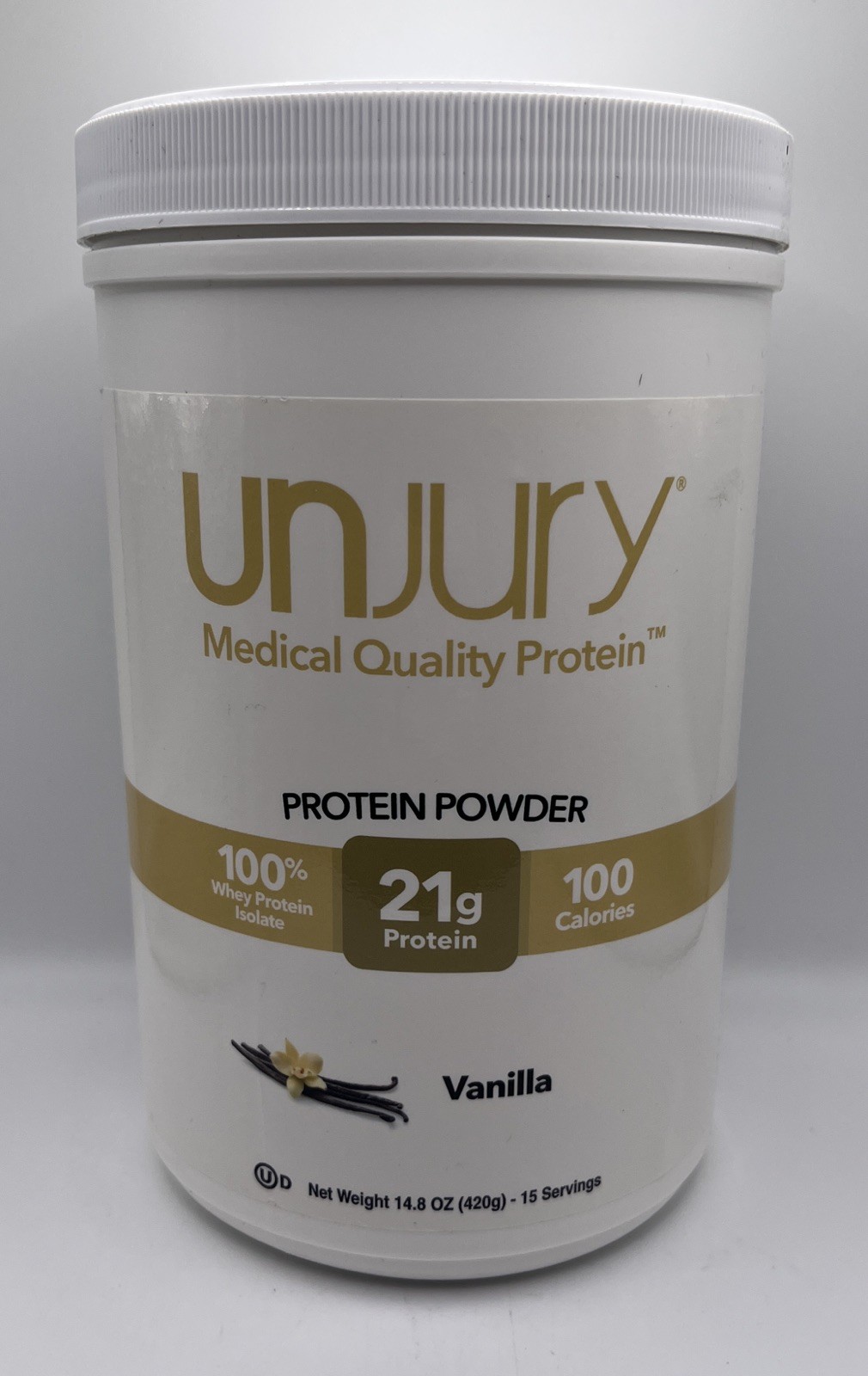 Unjury Vanilla Whey Protein Powder Drink Mix Bariatric 14.8oz.EXP 10/26 FREE 🚢