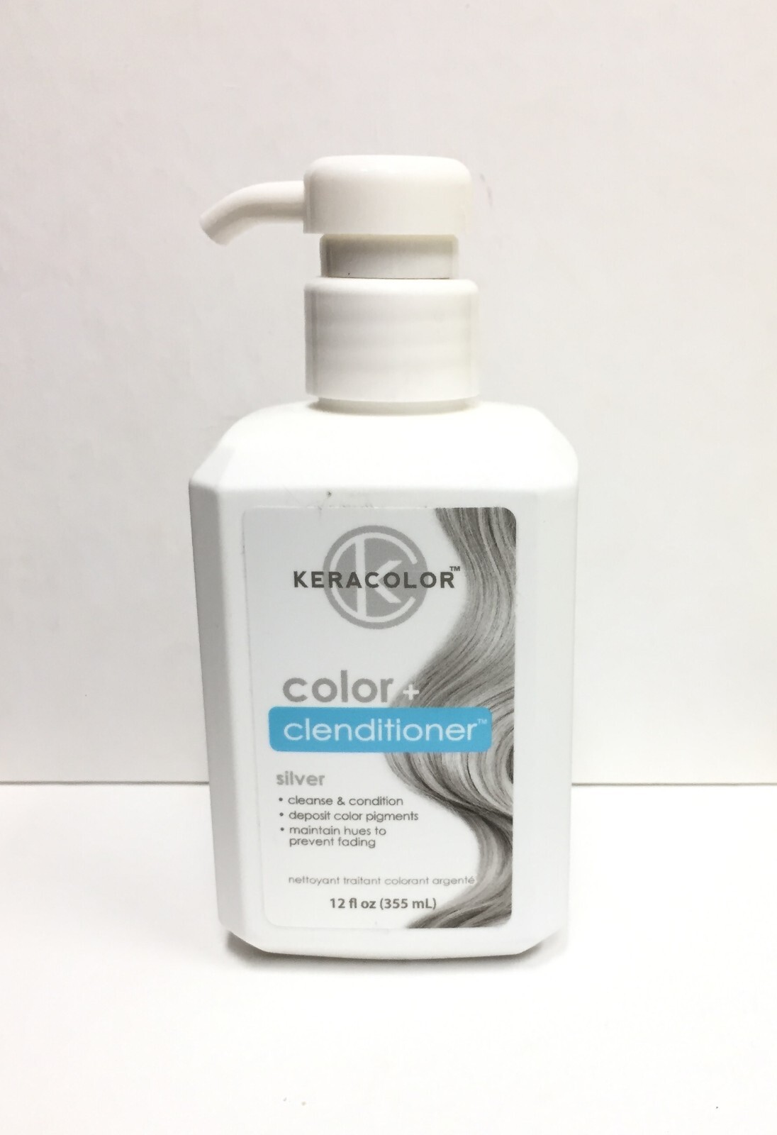 KeraColor Color + Clenditioner – Silver, 12 oz